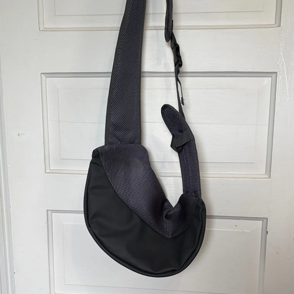 Black Small Pet Sling tote Bag Carrier